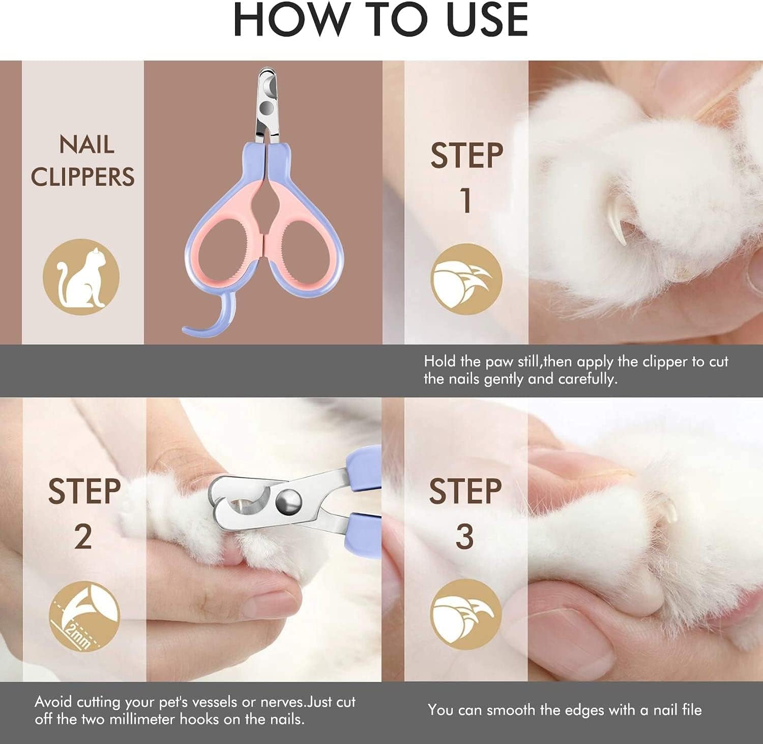 PawTrim Professional Pet Nail Clippers