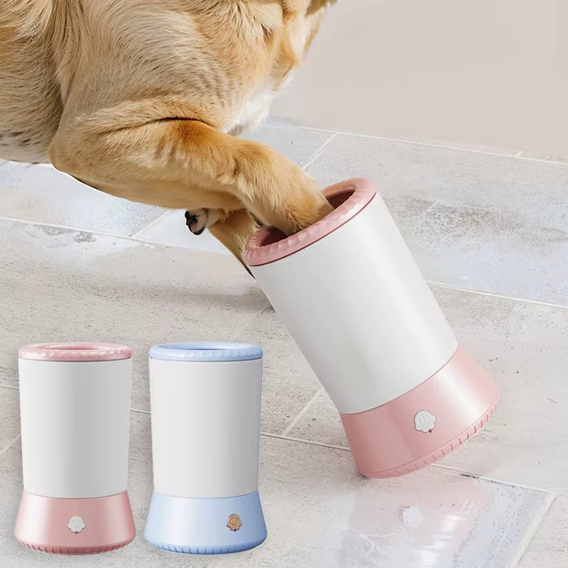 Automatic Electric Dog Paw Cleaner and Massager - Portable USB Rechargeable Paw Washer